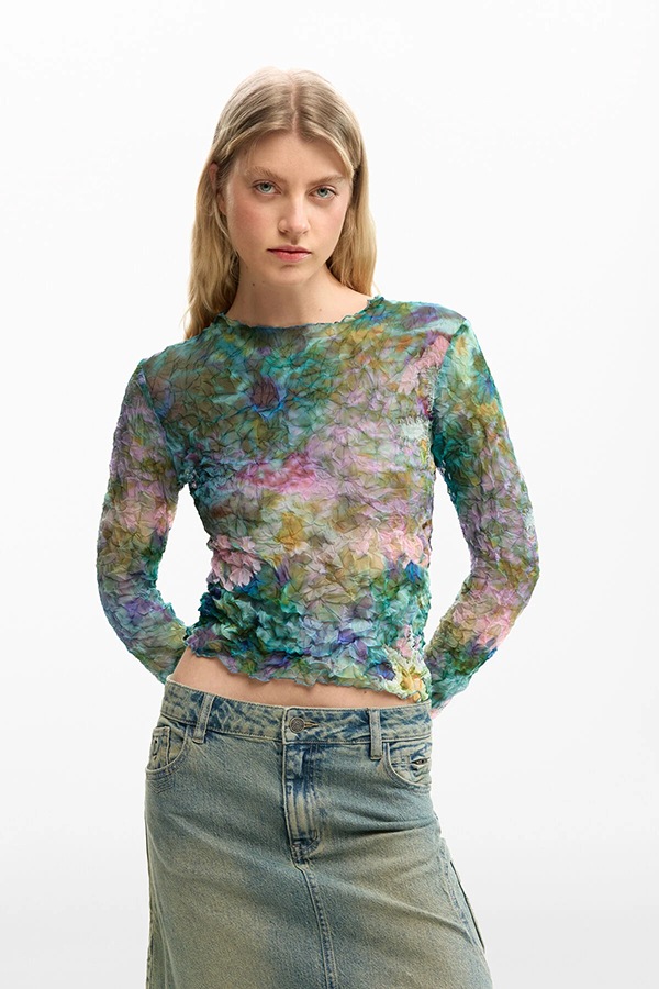 DESIGUAL �ǥ������� ��ǥ����� �֥饦�� 26SWBW12 BLUS_BETTLE 5020