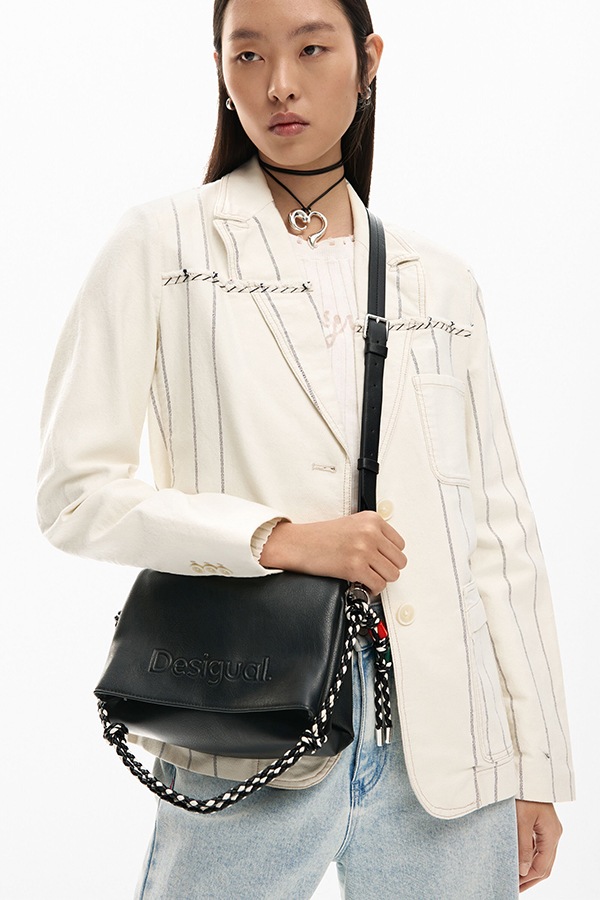 DESIGUAL �ǥ������� ��ǥ����� �Хå� 26SAXP61 BAG_HALF LOGO VENECIA 4.0 BLACK 2000
