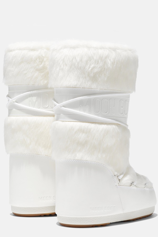 MOON BOOT �ࡼ��֡��� ���Ρ��֡��� 1408900 MB ICON FAUX FUR A002 OPTICAL WHITE