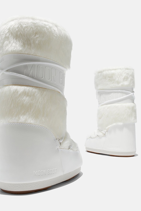MOON BOOT �ࡼ��֡��� ���Ρ��֡��� 1408900 MB ICON FAUX FUR A002 OPTICAL WHITE