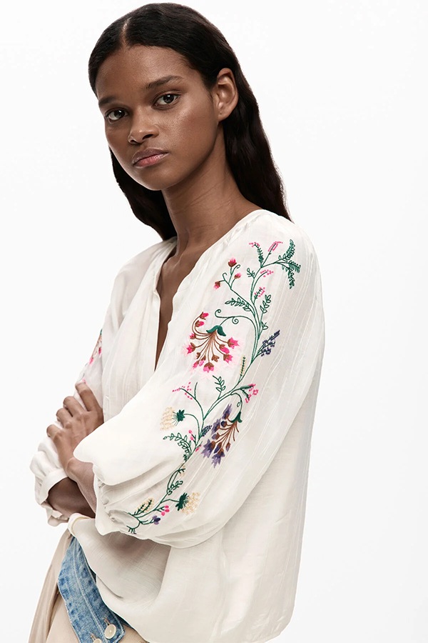 DESIGUAL �ǥ������� ��ǥ����� �֥饦�� 26SWBW13 BLUS_ROMAN 1000