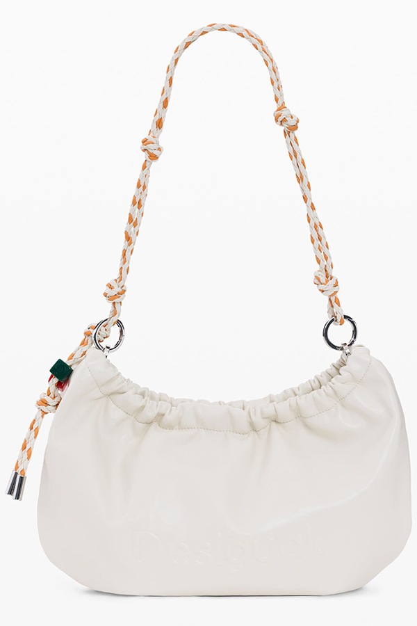DESIGUAL �ǥ������� ��ǥ����� �Хå� 26SAXP73 BAG_HALF LOGO WAVERLY ECRU K1010 1008