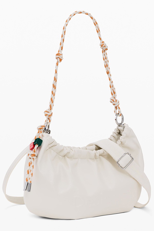 DESIGUAL �ǥ������� ��ǥ����� �Хå� 26SAXP73 BAG_HALF LOGO WAVERLY ECRU K1010 1008