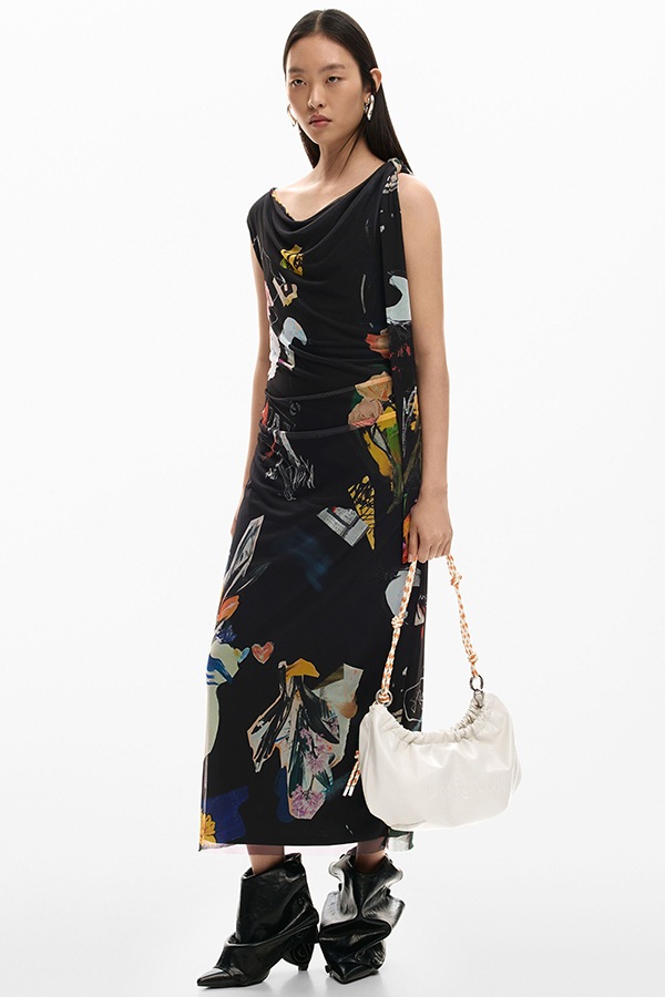DESIGUAL �ǥ������� ��ǥ����� �Хå� 26SAXP73 BAG_HALF LOGO WAVERLY ECRU K1010 1008