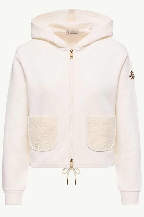 【美品】MONCLER レモネイ テクニカルツイード ジップアップカーディガン MONCLER モンクレール レディース カーディガン 093-8G00005-89A8F ZIP