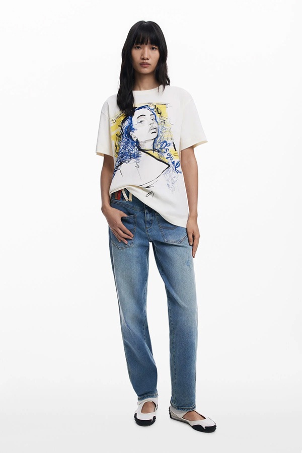 ��SALE 50%��DESIGUAL �ǥ������� ���åȥ��� ��ǥ����� 25WWTK05 TS_PORTRAIT 1000