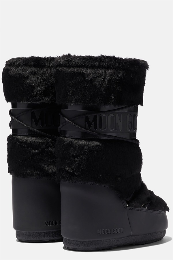 MOON BOOT �ࡼ��֡��� ���Ρ��֡��� 1408900 MB ICON FAUX FUR N001 BLACK