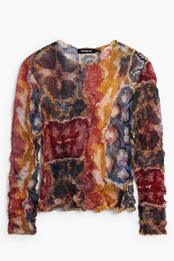 DESIGUAL �ǥ������� ��ǥ����� �֥饦�� 26SWBW17 BLUS_CARPET_LACROIX 8029