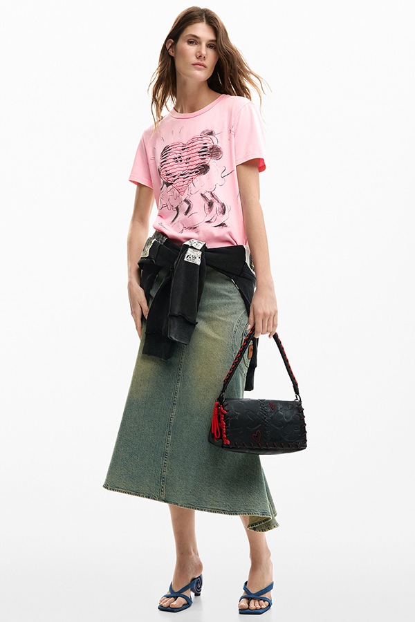 DESIGUAL �ǥ������� ��ǥ����� �Хå� 26SAXP85 BAG_ALL MICKEY NARON MEDIUM FLAP 2000