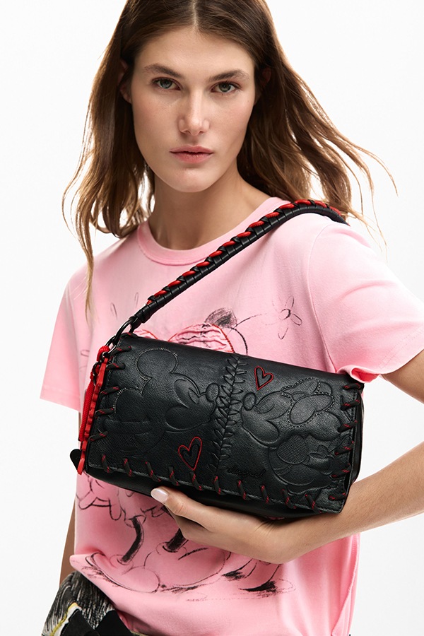DESIGUAL �ǥ������� ��ǥ����� �Хå� 26SAXP85 BAG_ALL MICKEY NARON MEDIUM FLAP 2000