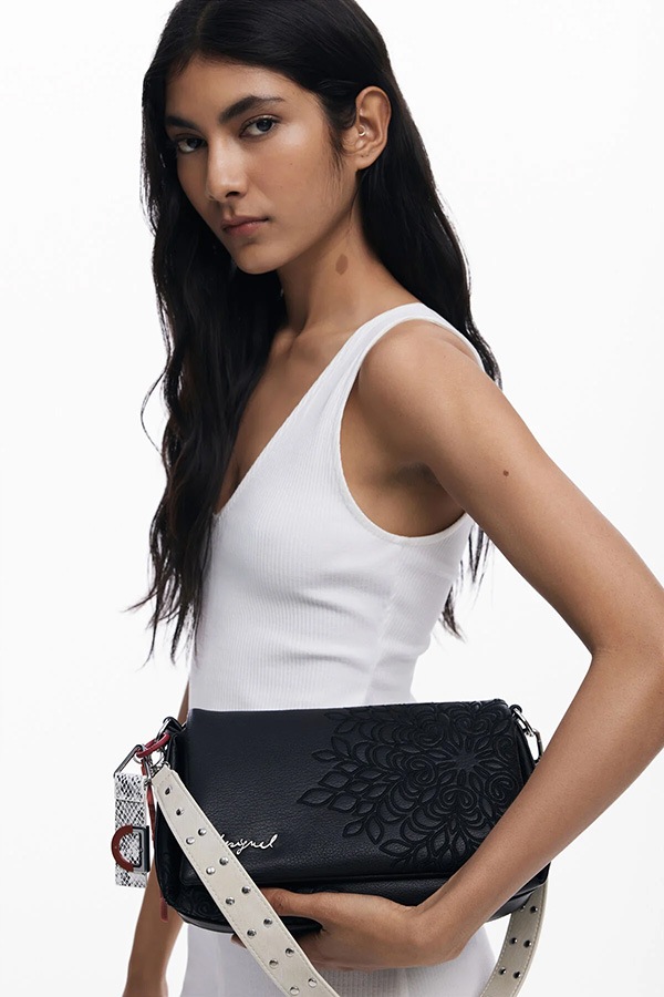 ��SALE 50%��DESIGUAL �ǥ������� �Хå� ��ǥ����� 25WAXPBD BAG_SIERRA NARON MEDIUM FLAP 2000 