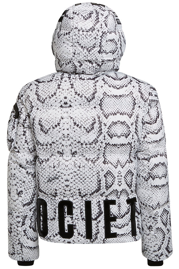 ��SALE 20%��High Society ������ ���㥱�å� ��ǥ����� Quilted down jacket with all over and hood HS24S-6388 DAKOTA SNAKE 00 white