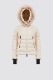 MONCLER GRENOBLE ��󥯥졼�� ����Ρ��֥� ��ǥ����� ���㥱�å�  098-1A00047-5399D LAMOURA HOODED SHEARLING SHORT DOWN JACKET 060 WHITE IVORY