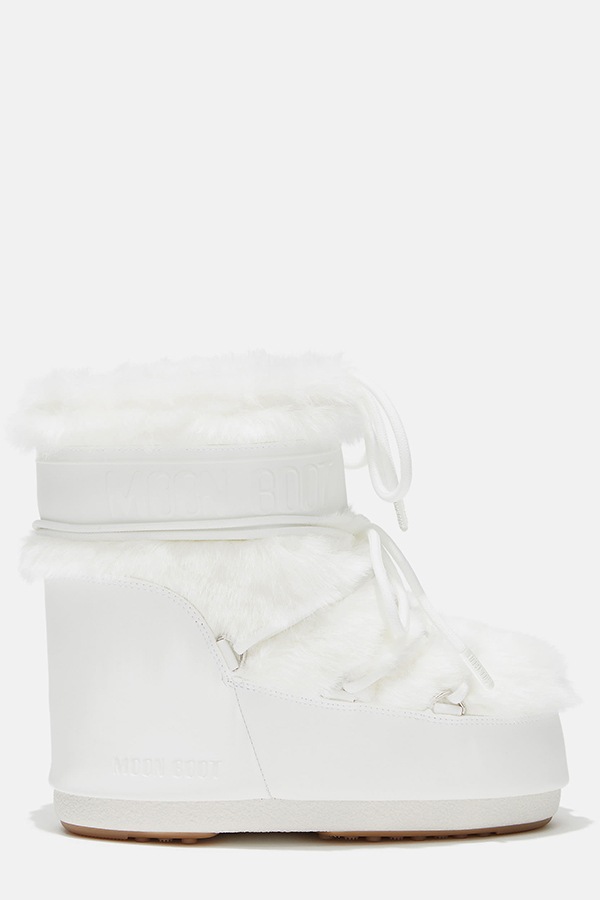 MOON BOOT �ࡼ��֡��� ���Ρ��֡��� 1409390 MB ICON LOW FAUX FUR A002 OPTICAL WHITE