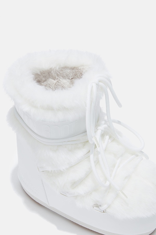 MOON BOOT �ࡼ��֡��� ���Ρ��֡��� 1409390 MB ICON LOW FAUX FUR A002 OPTICAL WHITE