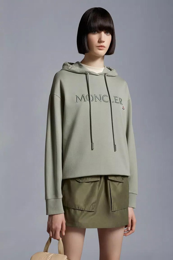 MONCLER 󥯥졼 åȥ ǥ W/HODIE SWEATWER 093-8G000-16-89A1K 92G SAGE GREEN