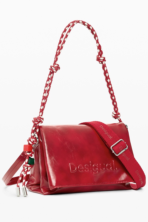DESIGUAL �ǥ������� ��ǥ����� �Хå� 26SAXPAA BAG_HALF LOGO VENECIA 4.0 RED 3000