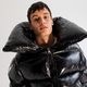 ��SALE 60%��XUMU ���� ���㥱�å� Super glossy black giant puffer coat BLACK