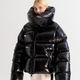 ��SALE 60%��XUMU ���� ���㥱�å� Super glossy black giant puffer coat BLACK