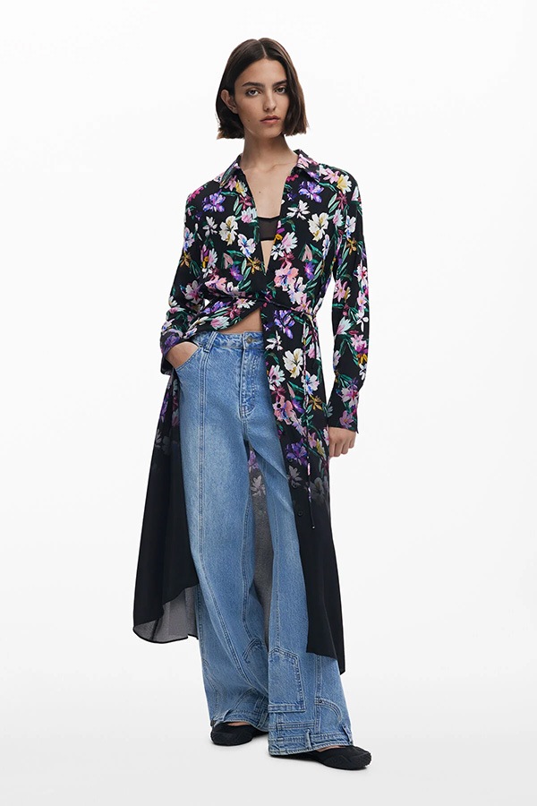 ��SALE 50%��DESIGUAL �ǥ������� ���ԡ��� ��ǥ����� 25WWVW11 VEST_CAMISERO_ACRILICA 9019