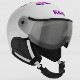 KASK  إå SHE00060 CHROME VISOR 263 White-Fuchsia/Fuchsia Mirror