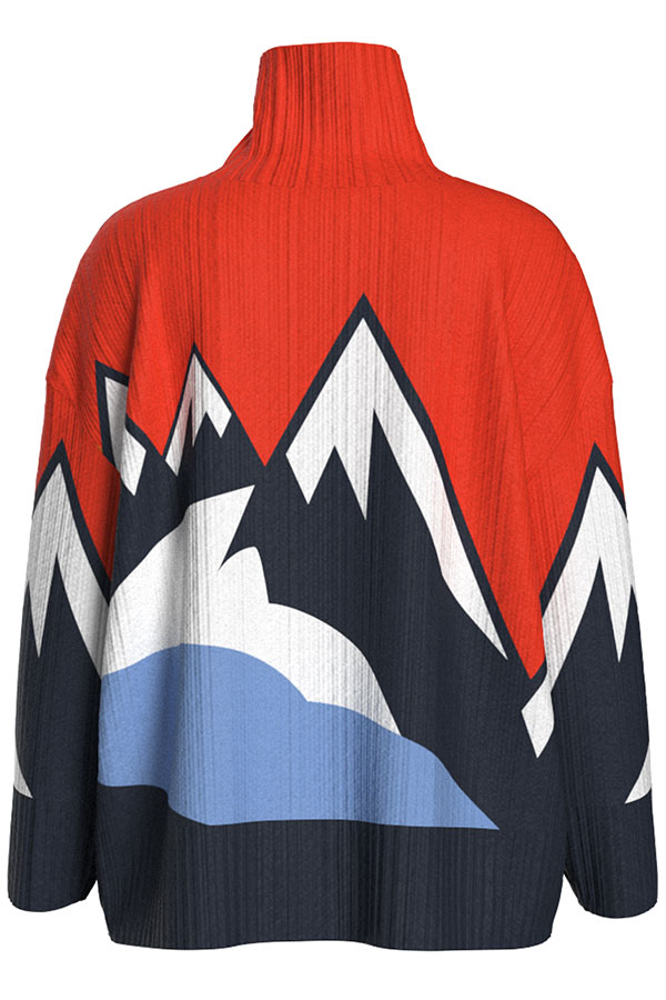 ��SALE 30%��WE NORWEGIANS ������ �Υ륦��������� ��ǥ����� �������� Snow Mountain Sweater women 2310 Flame