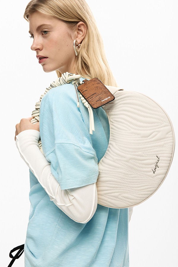 DESIGUAL �ǥ������� ��ǥ����� �Хå� 26SAXPBD BAG_HELIUM CALGARY ECRU 1008