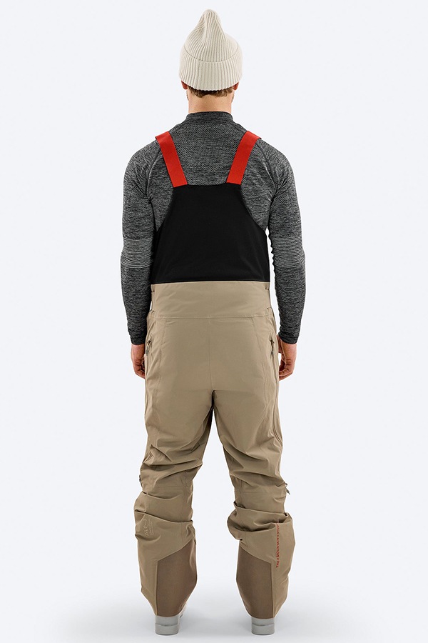 THE MOUNTAIN STUDIO   ѥ Y-5 YA-1242 3L HYBRID SHELL BIB PANT Brindle