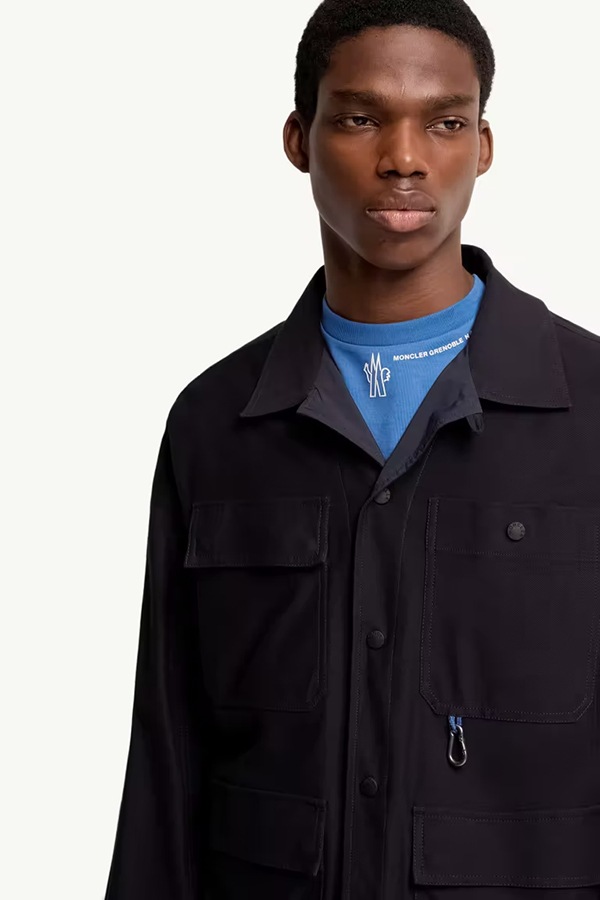 MONCLER GRENOBLE ��󥯥졼�� ����Ρ��֥� ��� ���㥱�å� 097-8P00001-89BCJ Cotton Gabardine Shirt Jacket 742