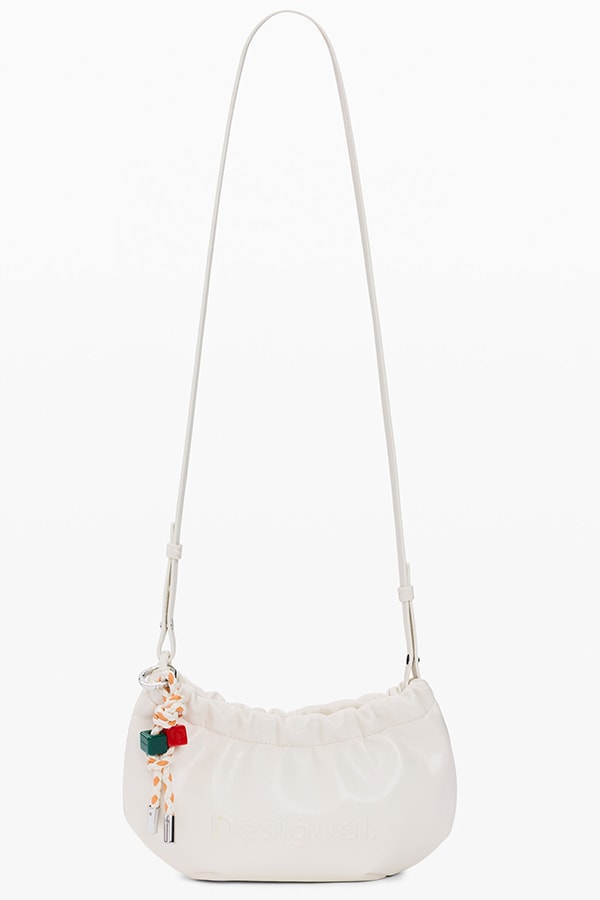 DESIGUAL �ǥ������� ��ǥ����� ���������Хå� ������ 26SAYP01 MONE_HALF LOGO WAVERLY PHONE ECRU 1008