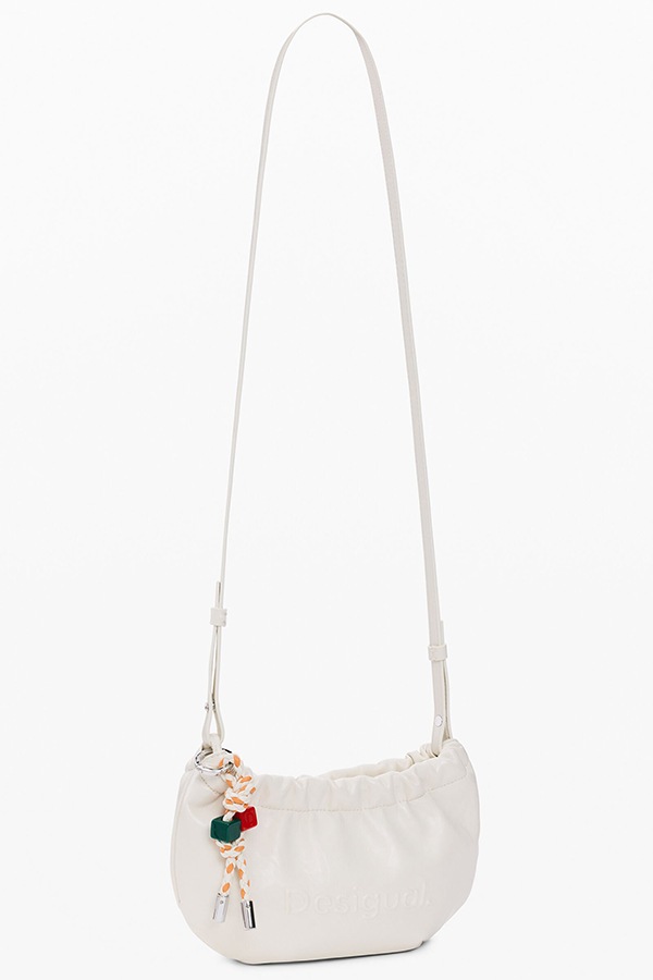 DESIGUAL �ǥ������� ��ǥ����� ���������Хå� ������ 26SAYP01 MONE_HALF LOGO WAVERLY PHONE ECRU 1008