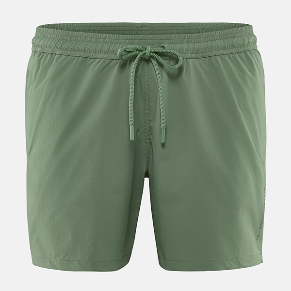 新品】Mesh Zip Shorts (custard/green) L