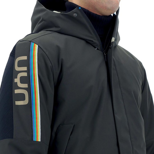 UYN 󥺥㥱å NATYON MEDAL JACKET FULL ZIP MULTILINGUA O102138 B807 Black/Gold