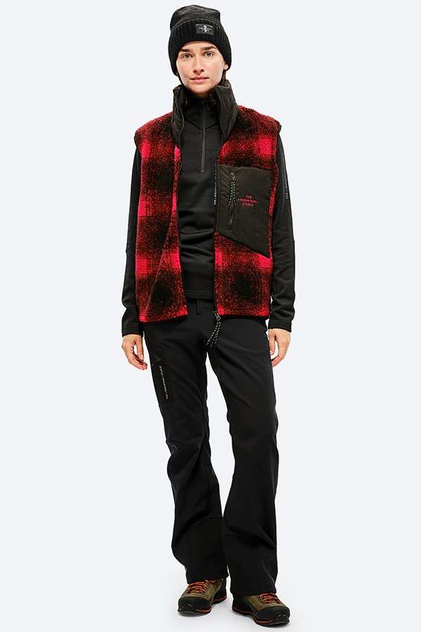 THE MOUNTAIN STUDIO スキー ベスト V-4 VA-1109 ROCKY MOUNTAIN CHECK