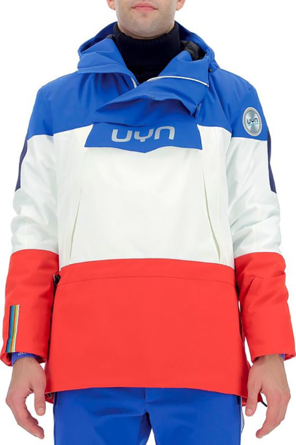 UYN 󥺥㥱å  NATYON FLAG JACKET HALF ZIP MULTILINGUA O102181 K588 Surf/Blanc/Red