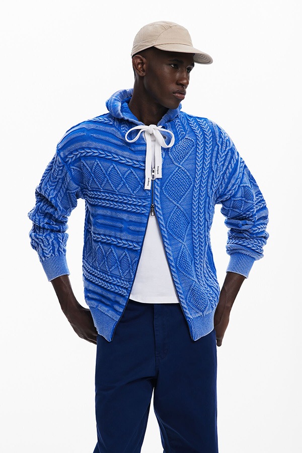 ��SALE 50%��DESIGUAL �ǥ������� ��� �������� �ѡ����� 25WMJF08 JERS_BLUEWASHED 5010