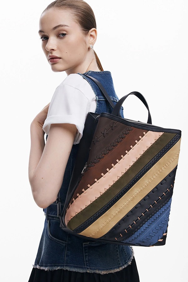 ��SALE 50%��DESIGUAL �ǥ������� ��ǥ����� �Хå��ѥå� 25WAKP09 BACK_QUEBEC WHIPSTITCH SUMY STRAIGHT 6000