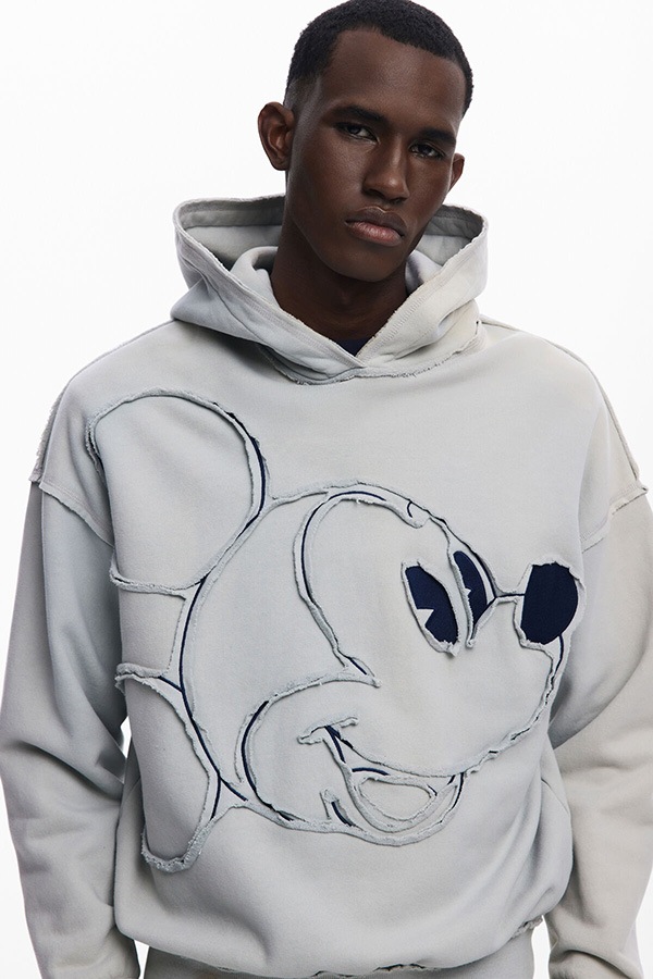 ��SALE 40%��DESIGUAL �ǥ������� �������å� �ѡ����� ��� 25WMSK08 SWEAT_SHEFFIELD_MICKEY 1001