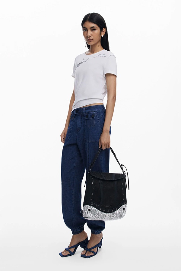 ��SALE 50%��DESIGUAL �ǥ������� �Хå��ѥå� ��ǥ����� 25WAKP11 BACK_SNAKE PATCH JERSEY 2.0 MINI 2000