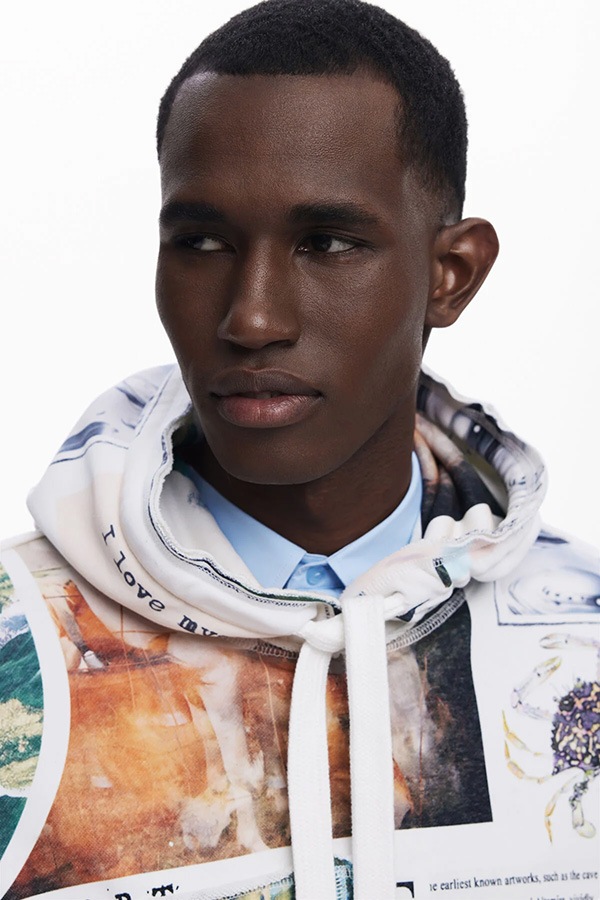 ��SALE 40%��DESIGUAL �ǥ������� �������å� �ѡ����� ��� 25WMSK11 SWEAT_BRADFORD 1001