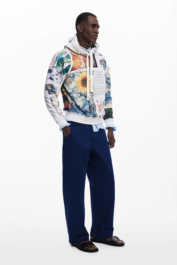 ��SALE 40%��DESIGUAL �ǥ������� �������å� �ѡ����� ��� 25WMSK11 SWEAT_BRADFORD 1001