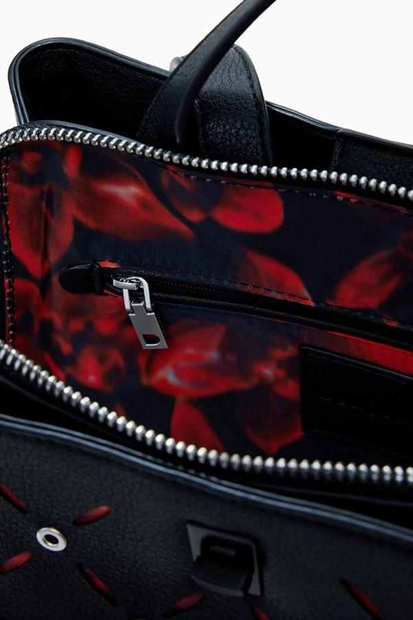 ��SALE 50%��DESIGUAL �ǥ������� �Хå��ѥå� ��ǥ����� 25WAKP15 BACK_YANKEE METAL PATCH SUMY MINI BLACK 2000