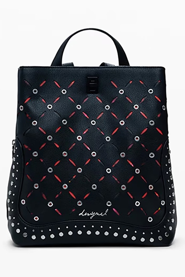 ��SALE 50%��DESIGUAL �ǥ������� ��ǥ����� �Хå��ѥå� 25WAKP15 BACK_YANKEE METAL PATCH SUMY MINI BLACK 2000
