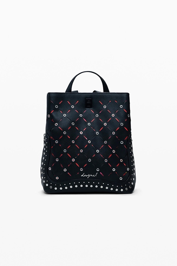 ��SALE 50%��DESIGUAL �ǥ������� �Хå��ѥå� ��ǥ����� 25WAKP15 BACK_YANKEE METAL PATCH SUMY MINI BLACK 2000