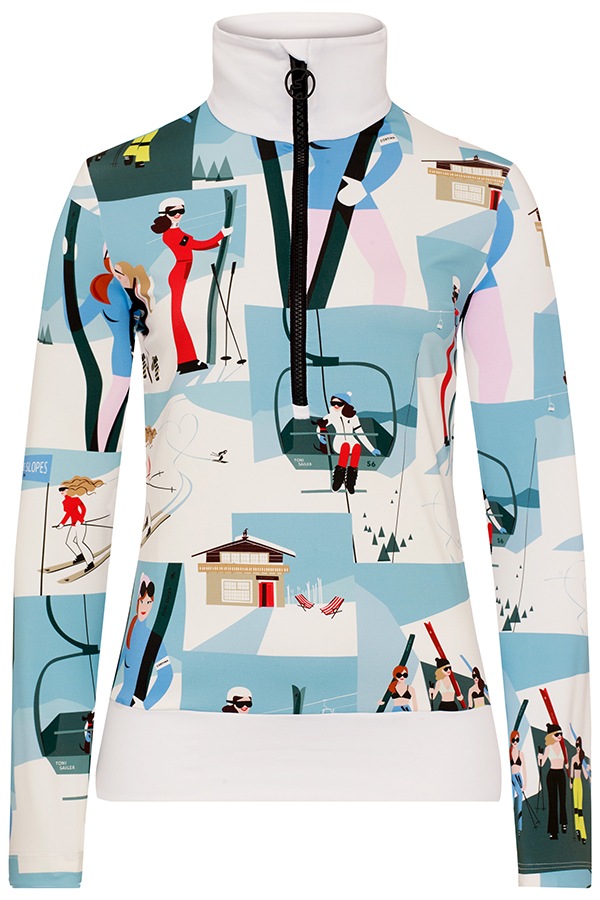 Toni Sailer �ȥˡ��������顼 ��ǥ����� ����������ʡ����㥱�å� 352307P WIEKA PRINT Women First Layer 463 rose powder