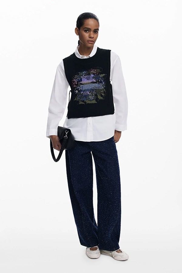 ��SALE 50%��DESIGUAL �ǥ������� �٥����դ������ ��ǥ����� 25WWCW01 CAM_CHALECO 1000