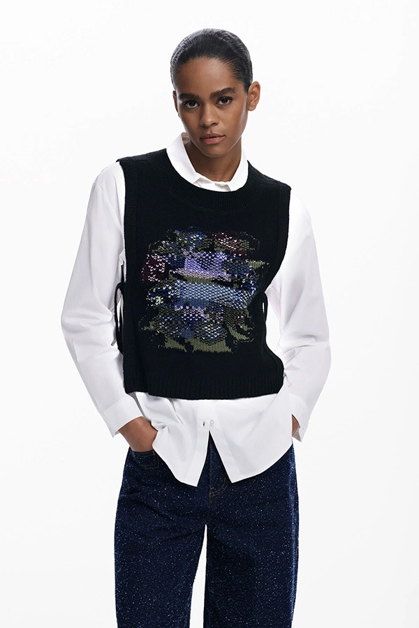 ��SALE 50%��DESIGUAL �ǥ������� �٥����դ������ ��ǥ����� 25WWCW01 CAM_CHALECO 1000