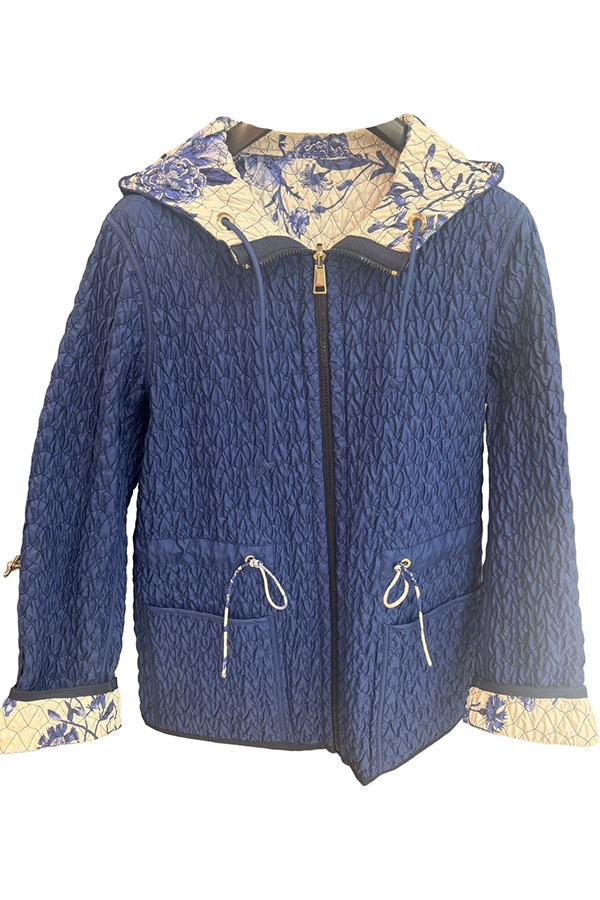 LANDI ���ǥ� ��ǥ����� ���㥱�å� T+605ROV BOTAN-TS QUILTED REVERS SAHARIANA 703