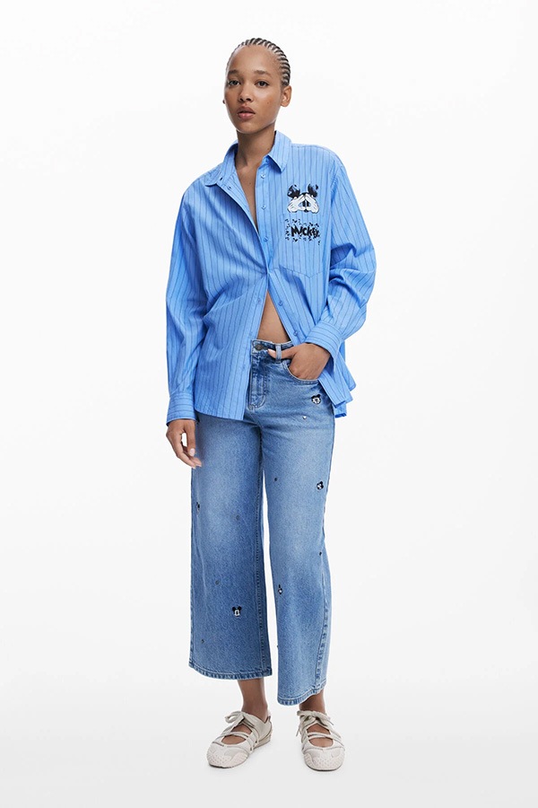 ��SALE 50%��DESIGUAL �ǥ������� ����� ��ǥ����� 25WWCW19 CAM_MICKYSTRIPES 5055