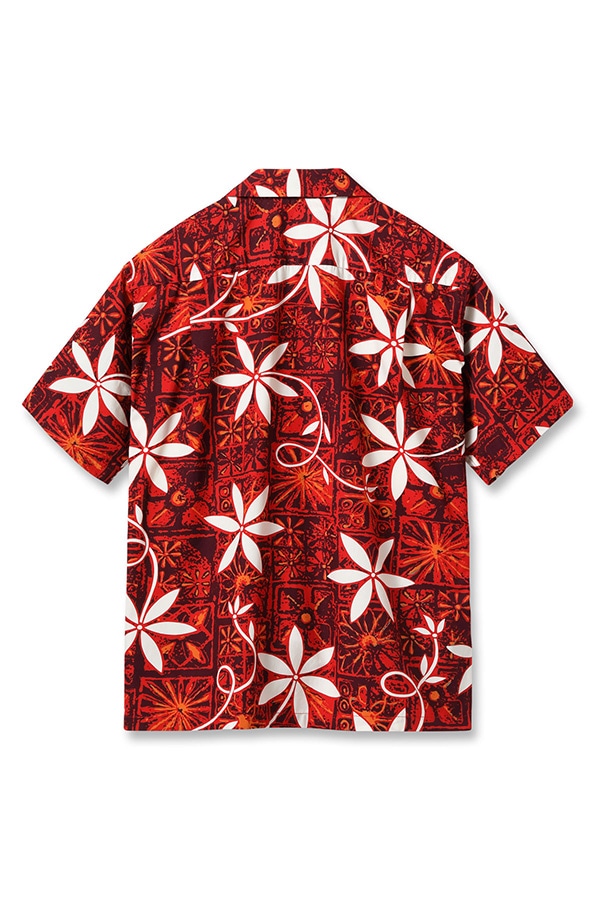 SUN SURF サンサーフ アロハシャツ SH39493 BLUE HAWAII 165 RED